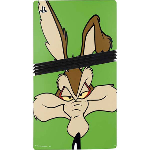 Looney Tunes Wile E Coyote Zoomed In PS5 Pro Console Skin